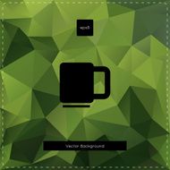 Green tea polygonal background