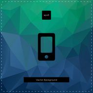 Blue and green polygonal background