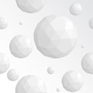 Abstract white sphere seamless vector pattern
