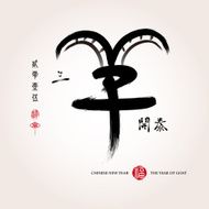 Chinese year of goat