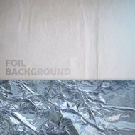 abstract vector paper background with silver crumpled foil