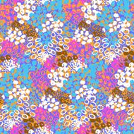Hand painted vector pattern with splatters N6