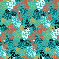 Hand painted vector pattern with splatters N8