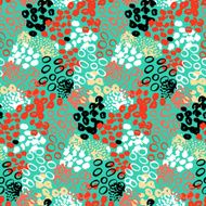 Hand painted vector pattern with splatters N10