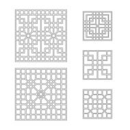 Square patterns Collection of China style N4