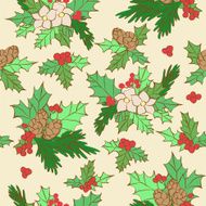 Christmas background in retro style on of kraft N2