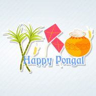 South Indian harvesting festival Happy Pongal celebration concept