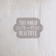 Quote typographical label on old vintage wrinkled paper texture vector N3