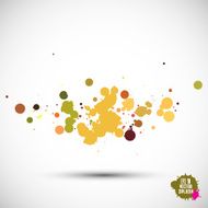 Abstract artistic Background of watercolor paint splash vector