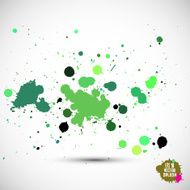 Abstract artistic Background of watercolor paint splash vector N2