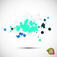 Abstract artistic Background of watercolor paint splash vector N3