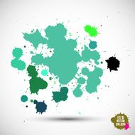 Abstract artistic Background of watercolor paint splash vector N5
