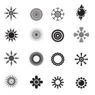 Sun pattern Icons Black Series - Chill Icons