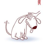 cartoon dog Vector illustration N11