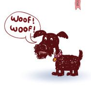cartoon dog Vector illustration N14