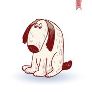 cartoon dog Vector illustration N17