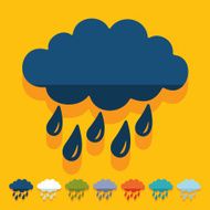 Flat design cloud N6