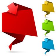 Color folded banner