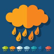 Flat design cloud N7