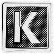Polka Dot Font LETTER k N2