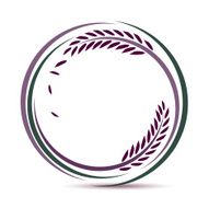 Rice berry design on white background N2