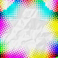 Abstract Grunge colorful Halftone vector illustration pattern