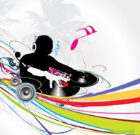 dj man playing tunes