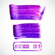 Vector set of different grunge brush strokes N16