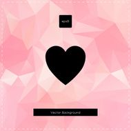 Abstract vector pink polygonal background