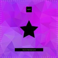Abstract vector violet polygonal background