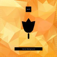Abstract vector orange polygonal background