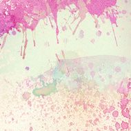 Abstract colorful painted watercolor splash and stain N4