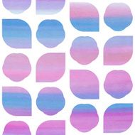 Pink and blue watercolor abstract seamless texture