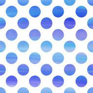 Seamless watercolor pattern with polka dots N3