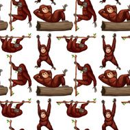 Seamless orangutan