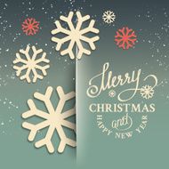 Christmas snow card N5