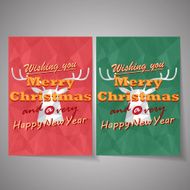 Christmas deer vector background