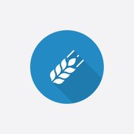 Agriculture Flat Blue Simple Icon with long shadow
