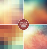 Abstract colorful polygonal background N20