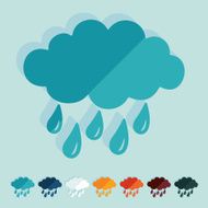 Flat design cloud N13