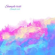 Watercolor background with colorful waves N2