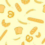 Vector seamless background of cereals