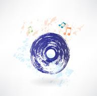 vinyl record grunge icon
