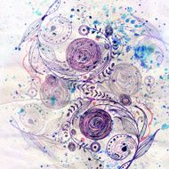 beautiful floral pattern N18