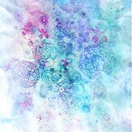 Floral watercolor background N3
