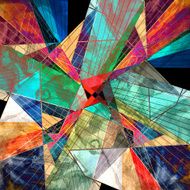Abstract geometric pattern N198