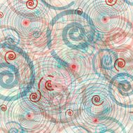 abstract pattern from curls