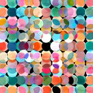 Abstract geometric pattern of circles N3