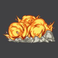 illustration 2d explosion