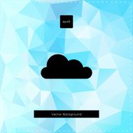 Abstract vector light blue polygonal background N2